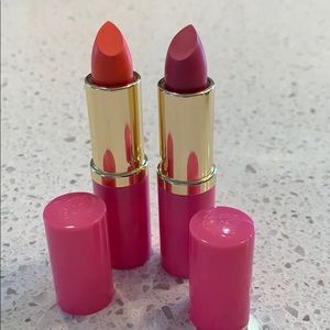 Estée Lauder 2 new shimmer lipsticks- melon&candy